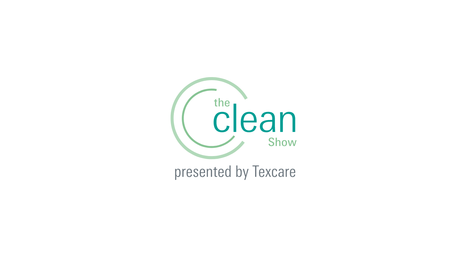 The Clean Show presented by Texcare logo, indicating the event for the laundering, dry cleaning, and textile services industry